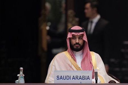 林芳正官房長官は１０日、サウジアラビアのムハンマド皇太子が２０日から２３日まで公賓として来日すると発表した。写真は同皇太子。２０１６年９月４日に中国・杭州市で撮影。（２０２４年　ロイター／Nicolas Asfonri/Pool）