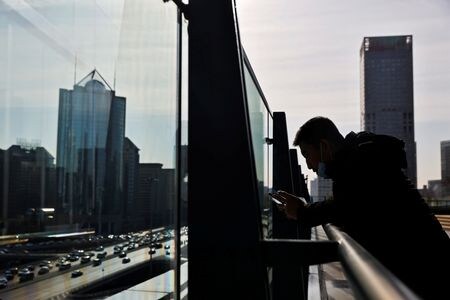 　中国の市場監督当局は１３日、インターネットプラットフォーム向けの独占禁止ガイドラインを公表した。談合や不当な高価格の防止につなげる。北京で２０２０年１２月撮影（２０２６年　ロイター／Thomas Peter）