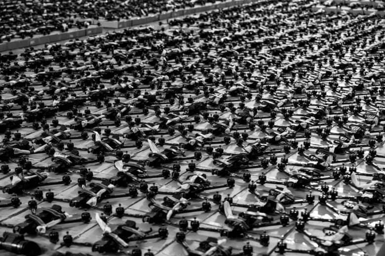 ウクライナに提供されたFPVドローン（2024年2月）　Viacheslav Ratynskyi-Reuters