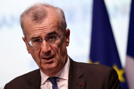 　２月２３日、欧州中央銀行（ＥＣＢ）理事会メンバーのビルロワドガロー仏中銀総裁（写真）は、ウクライナ危機を踏まえてＥＣＢは金融政策の選択肢を維持し、経済への伝達方法について柔軟性を保つべきと指摘した。パリで昨年１０月撮影（２０２２年　ロイター／Sarah Meyssonnier）