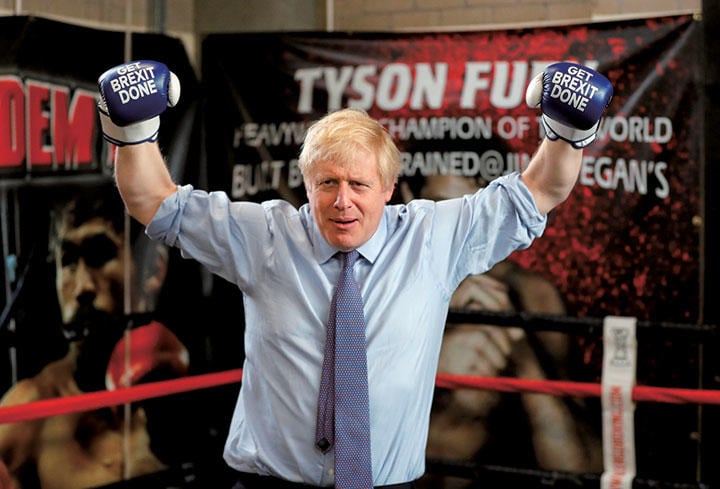 移民排斥にまっしぐらのジョンソン　FRANK AUGSTEIN-POOL-REUTERS