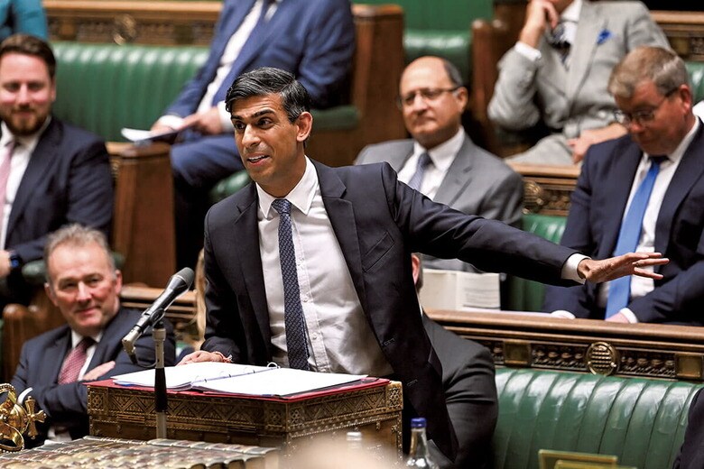 当初は手腕を期待されたスナクだったが（9月のG20サミット）　MARIA UNGER-UK PARLIAMENT-REUTERS