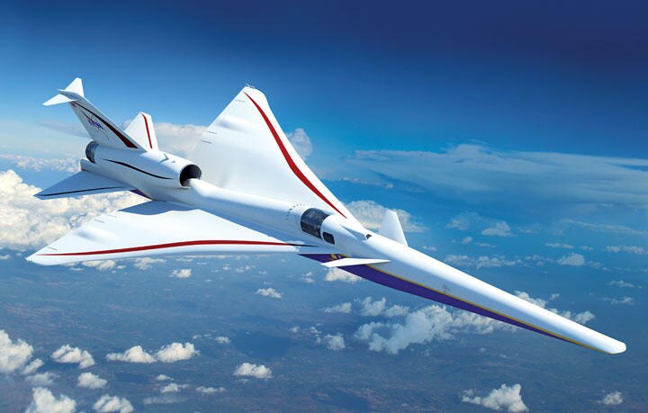 NASAとロッキードが開発中のX59は音の増幅を抑える細身のデザイン　NASA