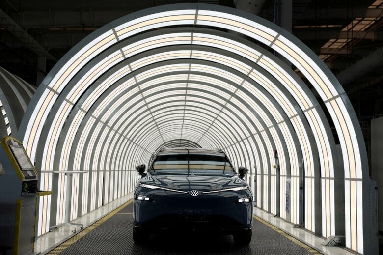 中国安徽省合肥市にあるフォルクスワーゲン安徽工場で2月撮影。 REUTERS/Florence Lo