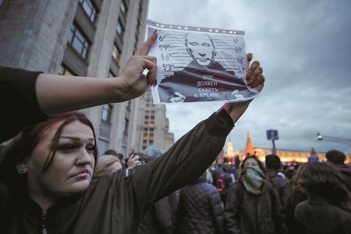 ロシア国民も時に反政府デモを起こす　MAXIM SHEMETOVーREUTERS