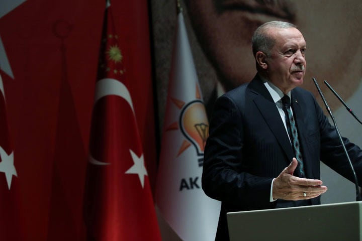 エルドアンがシリアに仕掛けた攻撃の目標は極めて曖昧で複雑だ Murat Kula/Presidential Press Office/REUTERS