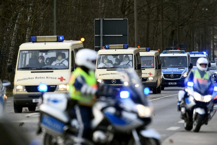 武漢から帰国したドイツ人を隔離している......（2月） Annegret Hilse-REUTERS