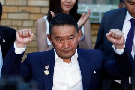 　６月２７日、前日投開票のモンゴル大統領選は、過半数を獲得した候補がなく、上位２人が初の決選投票に進むことになった。写真は１位で決選投票に進む野党・民主党のバトトルガ氏。２６日撮影（２０１７年　ロイター/B. Rentsendorj）