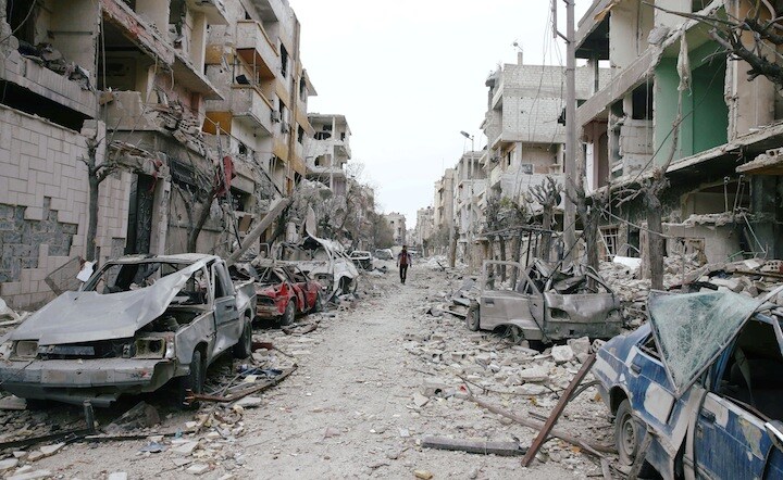 戦闘が激化する東グータ地方　Bassam Khabieh-REUTERS