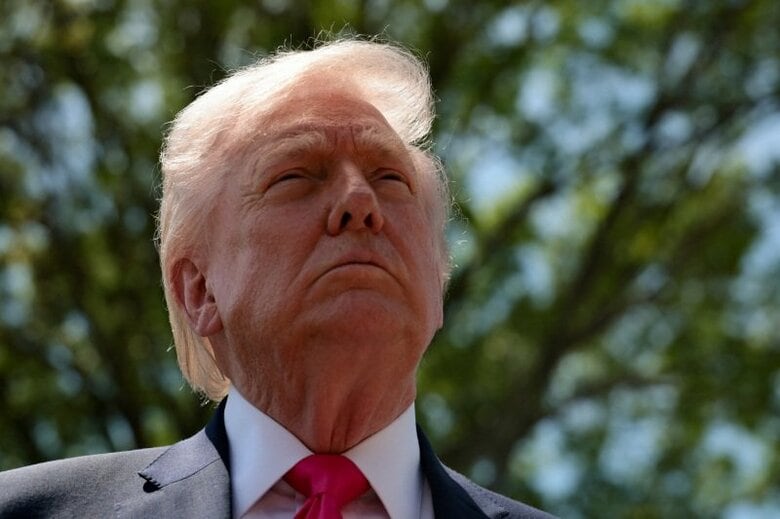 トランプ米大統領。4月16日、ホワイトハウスで撮影。REUTERS/Jessica Koscielniak