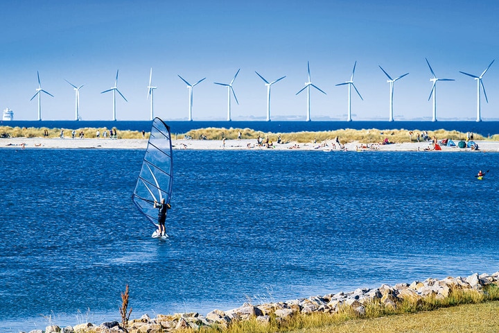 ンマークの電力供給の半分以上は風力が支える