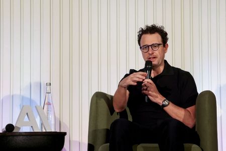 アンソロピックのダリオ・アモデイ最高経営責任者（CEO）。2月16日、インドのバンガロールで撮影。REUTERS/Priyanshu Singh