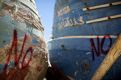 綻国家の混乱が海を越えてヨーロッパ諸国の足元に　Alessandro BianchiーREUTERS