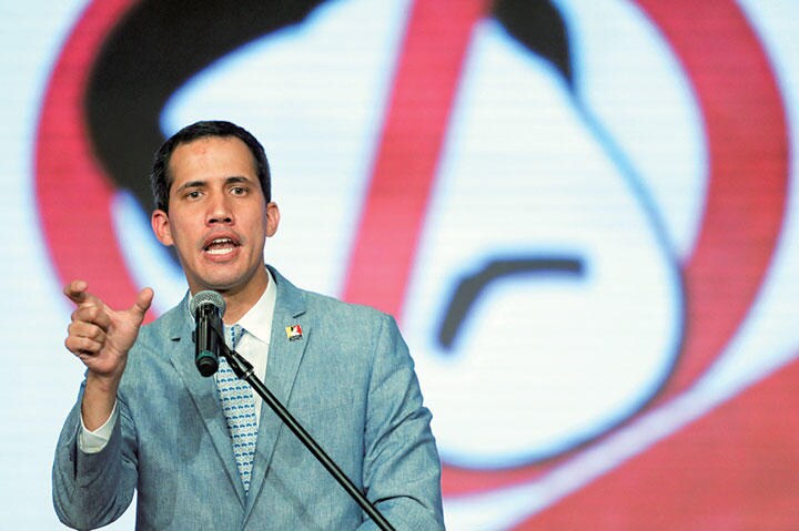 トランプ政権の後押しを受けて現政権打倒を目指すグアイド　Manaure Quintero-REUTERS