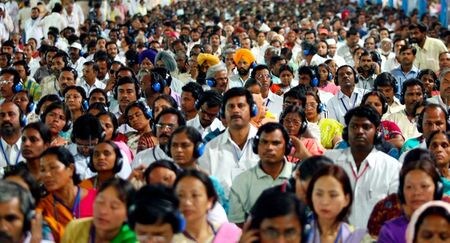 　１２月２４日、インドのモディ内閣は、国勢調査を来年実施するための予算を承認した。写真はニューデリーで２００８年４月撮影（２０１９年　ロイター／B Mathur）