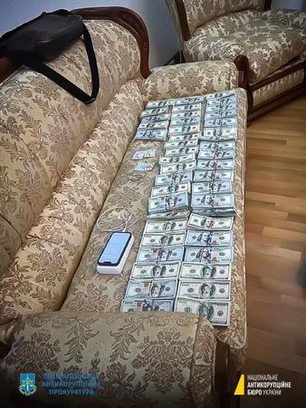 ウクライナ最高裁のクニャゼフ長官が１６日、収賄容疑で拘束された後、罷免された。写真は５月１５日、ウクライナ当局が公開（２０２３年　Press Service of the National Anti-Corruption Bureau of Ukraine/Handout via REUTERS）