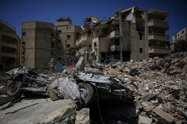 １６日、レバノン南部ティールで撮影。REUTERS/Louisa Gouliamaki