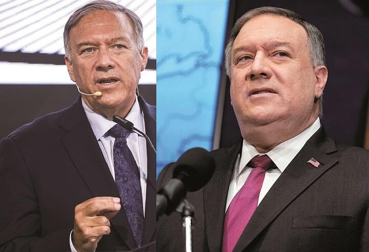 まるで別人？ 減量前の21年1月（右）と減量後の同年10月　FROM RIGHT: ANDREW HARNIKーPOOLーREUTERS, KOBI WOLFーBLOOMBERG／GETTY IMAGES