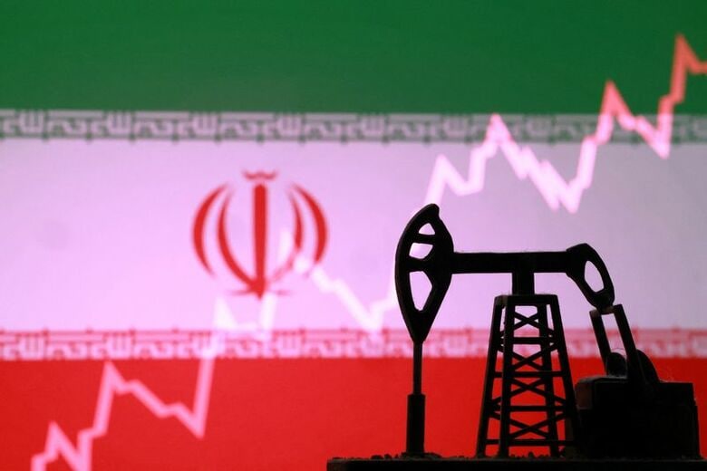 写真はイラン国旗。3月2日撮影。REUTERS/Dado Ruvic