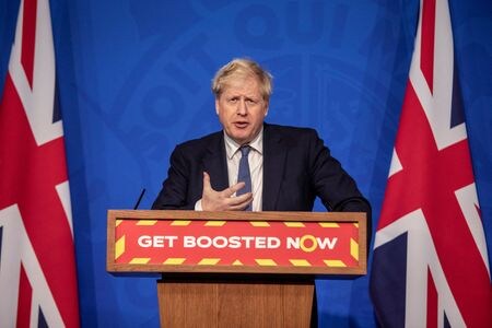 　１月４日、ジョンソン英首相（写真）は、２０１５年のイラン核合意再建に向けた時間はなくなりつつあると警告した。写真はロンドンでの代表撮影（２０２２年／ロイター）