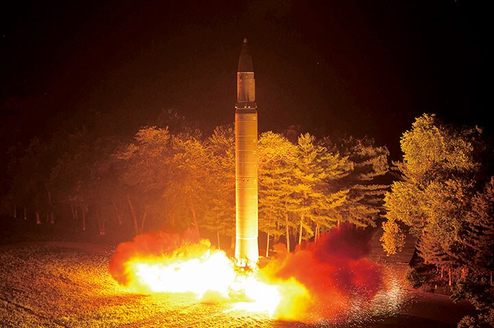 北朝鮮のICBM「火星（ファソン）14号」　KCNA-REUTERS
