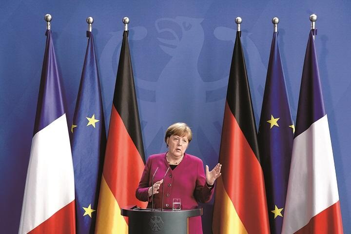 落ち目だったがコロナ対応で復活したメルケル  KAY NIETFELDーPOOLーREUTERS