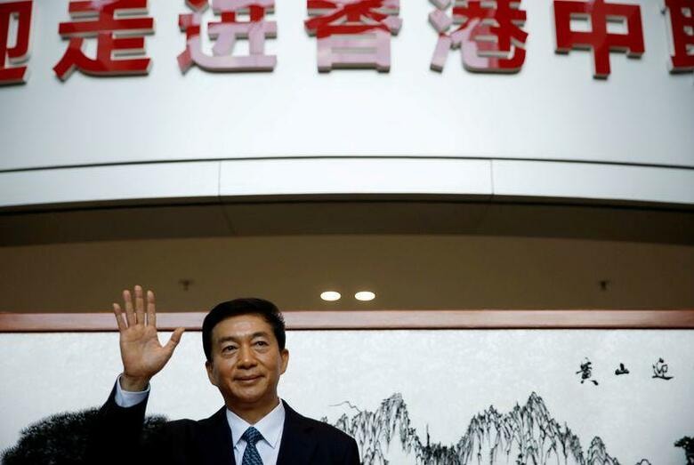 香港における中国の出先機関「香港連絡弁公室」は、米政府が香港当局者を制裁対象としたことについて、「こっけいな行動」であり中国国民が恐れを抱くことはないと反論した。同弁公室の駱恵寧主任(写真)も制裁の対象。1月6日、香港で撮影(2020年　ロイター/Navesh Chitrakar)