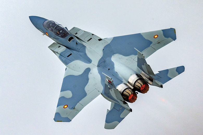 カタール空軍のF15戦闘機（2024年）　JON HOBLEYｰMI NEWSｰNURPHOTO/GETTY IMAGES