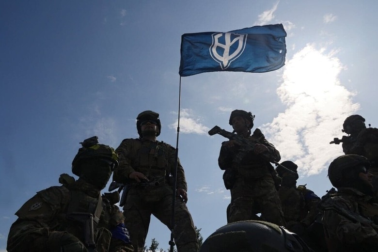 ロシア義勇軍団の義勇兵たち（2023年5月）　Vyacheslav Madiyevskyy via Reuters Connect