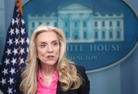米ホワイトハウス国家経済会議（ＮＥＣ）のブレイナード委員長は１８日、日本製鉄の米鉄鋼大手ＵＳスチール買収計画について、対米外国投資委員会（ＣＦＩＵＳ）による審査は通常通り実施される見通しと述べた。２０２３年６月撮影（２０２４年　ロイター/Leah Millis）