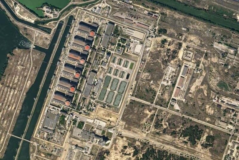 ロシア外務省は１８日、国連のグテレス事務総長が提案したウクライナ南部のザポロジエ原子力発電所の周辺に非武装地帯を設ける案の受け入れを拒否した。提供画像（２０２２年　ロイター）