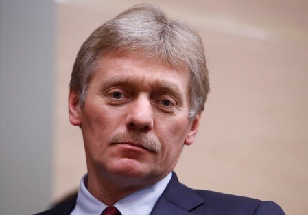 　４月１２日、ロシア大統領府のペスコフ報道官（写真）は、シリア情勢を巡る偶発的な衝突を回避するための米国とのホットラインについて、双方が使用していることを明らかにした。２０１７年１２月撮影（２０１８年　ロイター/Sergei Karpukhin）