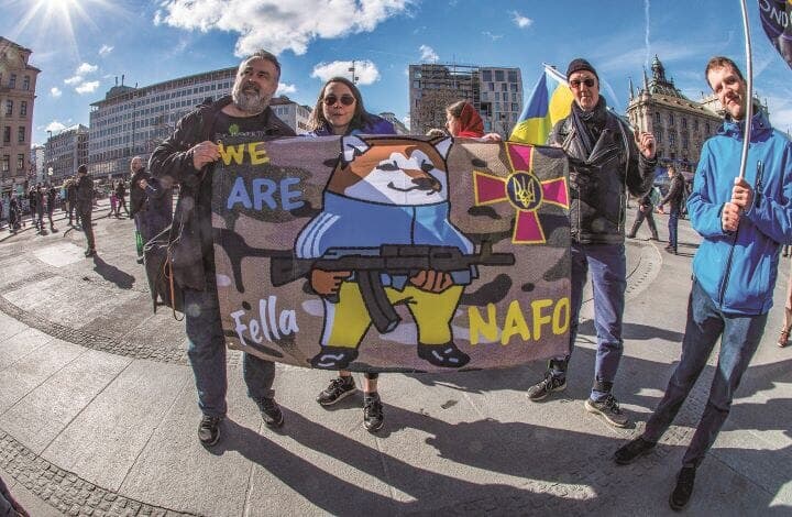 NAFOのシンボルとなったシバイヌ