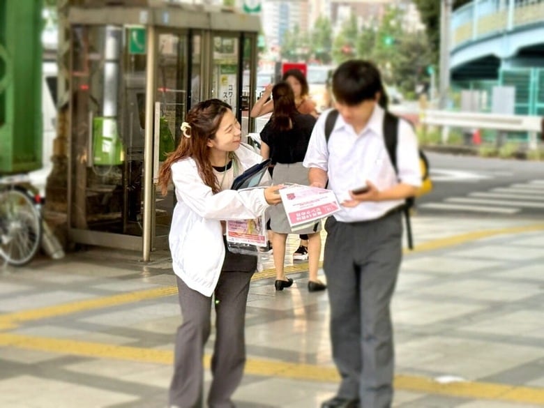 がん検診受診推奨活動の様子