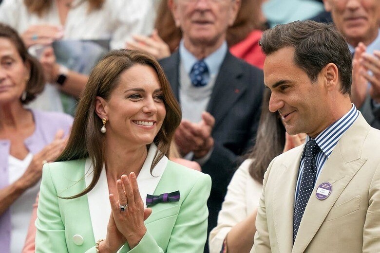 ロジャー・フェデラーとキャサリン妃　USA TODAY USPW-REUTERS