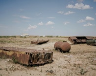 【写真特集】「世界最大の湖」カスピ海が縮んでいく　砂漠化する地域も　