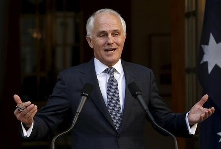 　１２月１２日、豪政府は１２日、シドニー第２空港の建設を承認した。写真はターンブル首相。キャンベラで昨年９月撮影（２０１６年　ロイター／David Gray）