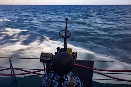 ロシア大統領府は２５日、黒海における安全な航行を確保することで合意したと確認した。２０２４年２月撮影（２０２５年　ロイター/Thomas Peter）
