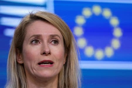 欧州連合（ＥＵ）のカラス外交安全保障上級代表。3月16日、ブリュッセルで撮影。REUTERS/Omar Havana