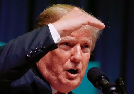 　８月１日、トランプ米大統領は、ロシアによる２０１６年米大統領選介入およびトランプ陣営との共謀疑惑を巡る捜査を終わらせるよう、セッションズ司法長官に要請した（２０１８年　ロイター／Carlos Barria）