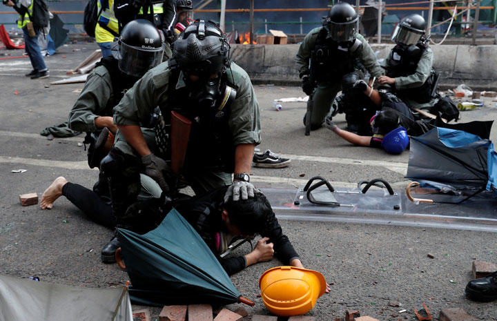 香港デモの弾圧は日本の学生運動を思い起こさせる　Tyrone Siu-REUTERS