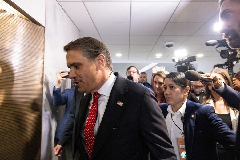 トランプ米大統領が司法長官に指名したトッド・ブランチ司法長官代行。7月29日、ワシントンで撮影。REUTERS/Anna Rose Layden