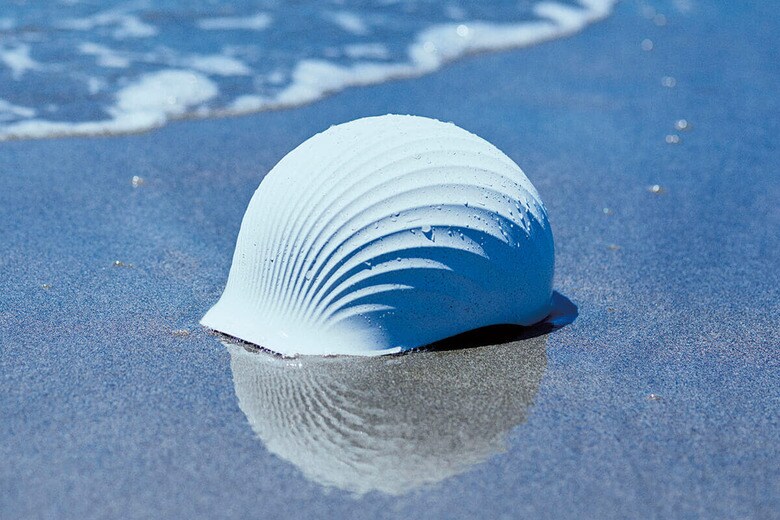 貝殻の構造をデザインに取り入れたホタメット　COURTESY OF KOUSHI CHEMICAL INDUSTRY