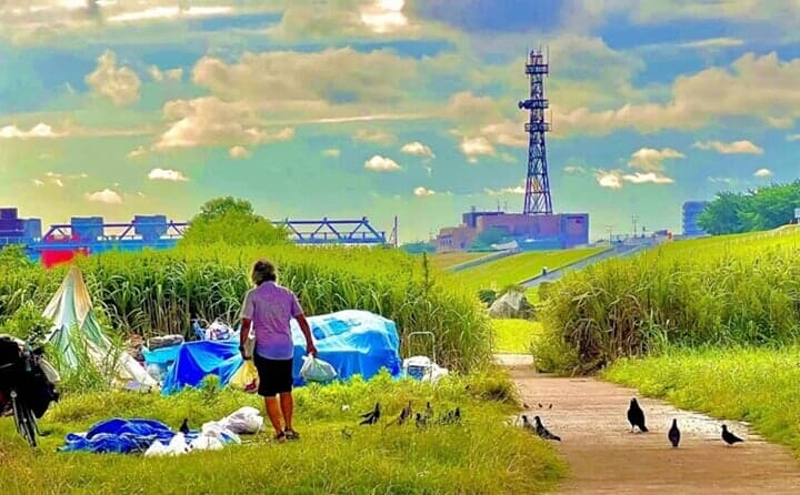 荒川のホームレス