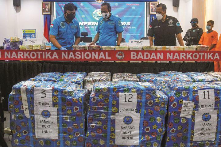 インドネシアへもミャンマーから大量のメタンフェタミンが（昨年5月）　DASRIL ROSZANDIｰNURPHOTO/GETTY IMAGES