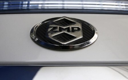 　１２月８日、自動運転技術を開発するベンチャーのＺＭＰは、東証マザーズへの上場手続きを延期すると発表した。写真はロゴ、横浜市内で昨年１０月撮影（２０１６年　ロイター/Yuya Shino）