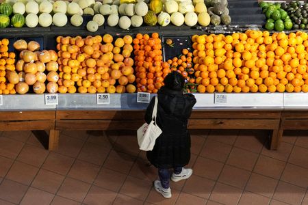 カナダ・オンタリオ州トロントの食料品店で2025年3月撮影。REUTERS/Arlyn McAdorey