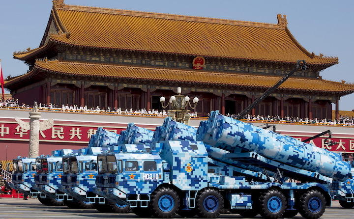 抗日戦争勝利70周年 北京で軍事パレード（2015年9月3日）　REUTERS/Andy Wong