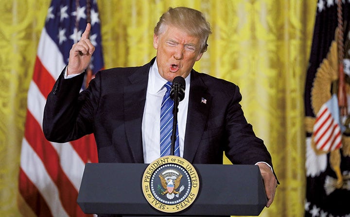 世界情勢を引っかき回すトランプの行く先は？　Carlos Barria-REUTERS