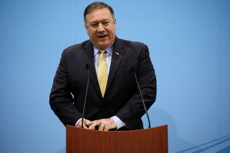 　９月１９日、米国のポンペオ国務長官は、北朝鮮の非核化を２０２１年１月までに完了させることを目指し、「直ちに」北朝鮮側との協議に入る用意があると明らかにした。写真はシンガポールで８月撮影（２０１８年　ロイター/Edgar Su）